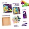 OKTO | DIY 3D Creative Air Dry Clay Modeling Kit for KIDS | "Little Worlds" BUNNY Moon| Wooden Frame 8.3x8.3 inch